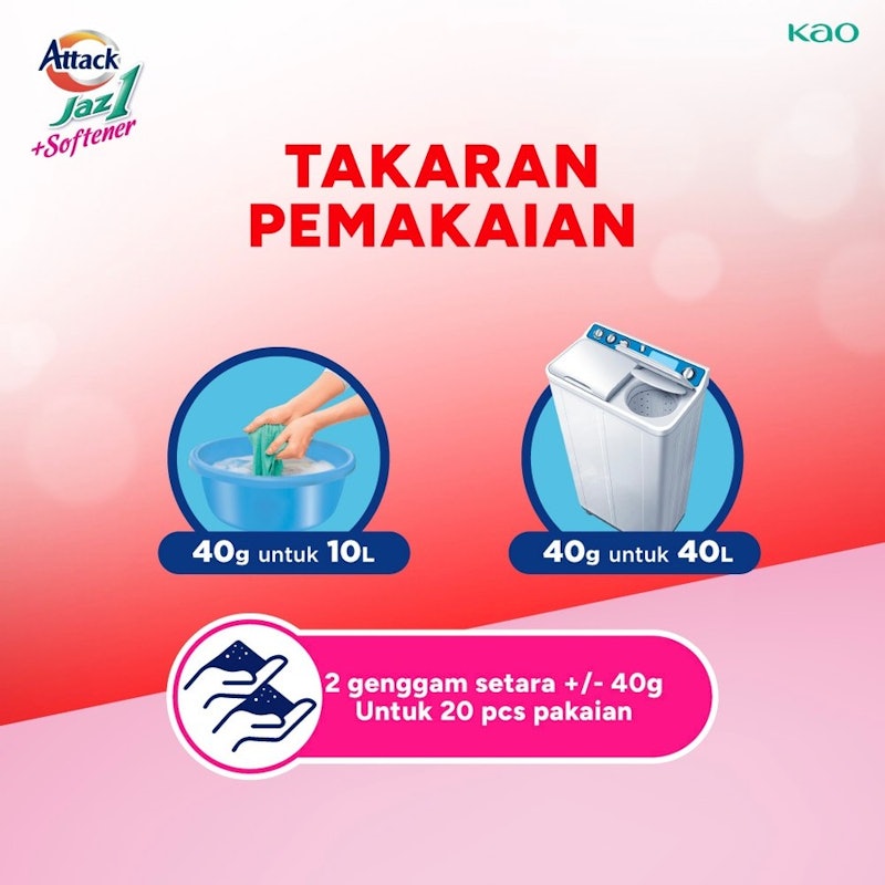 Jaz1 Rose Berry - Deterjen Bubuk + Softener 3