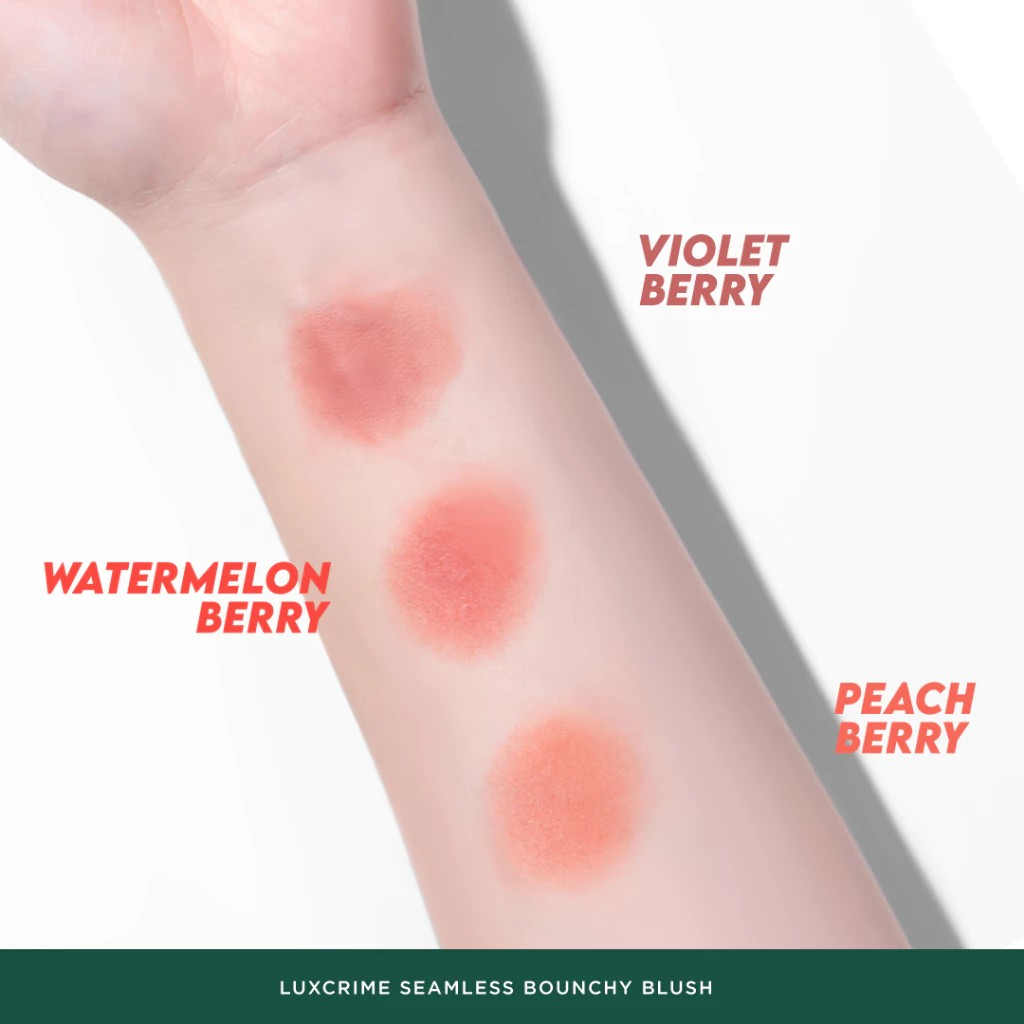Luxury Cantika Indonesia Luxcrime Seamless Bouncy Blush Watermelon Berry 