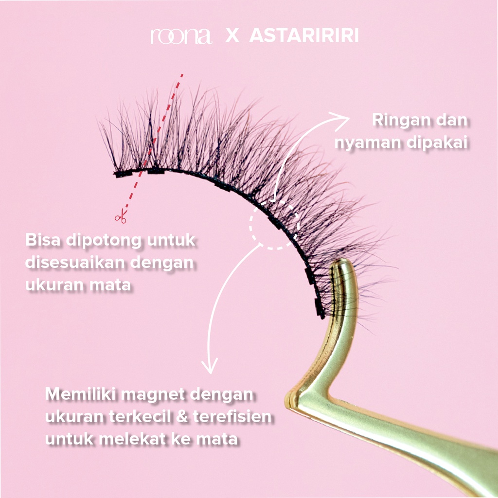 Berkah Merona Abadi Roona x Astaririri Lashter Magnet Eyelash Diamond