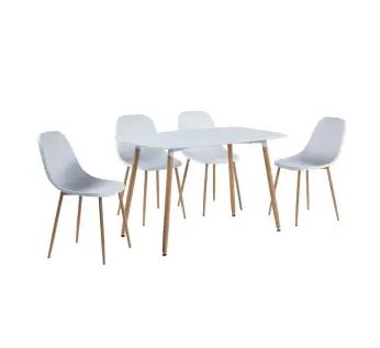 MAEVE DINING SET (1+4) WHITE (S/2) 1