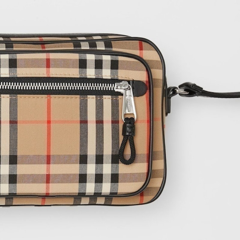 Vintage Check and Leather Crossbody Bag 2