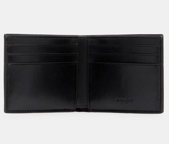 Slim Billfold Wallet In Signature Canvas With Varsity Stripe 3004