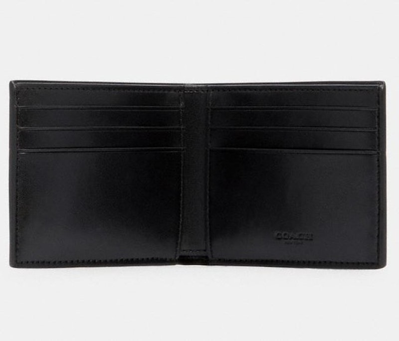 Slim Billfold Wallet In Signature Canvas With Varsity Stripe 2