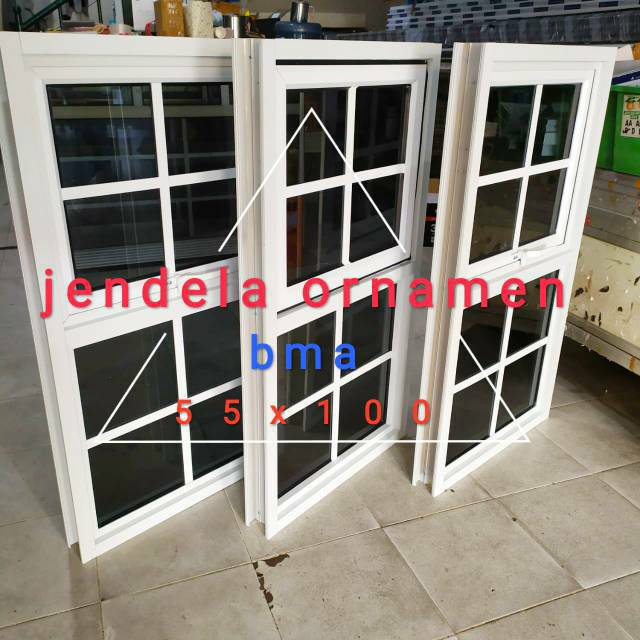 Jendela Aluminium Gandeng 100 cm x 55 cm 2