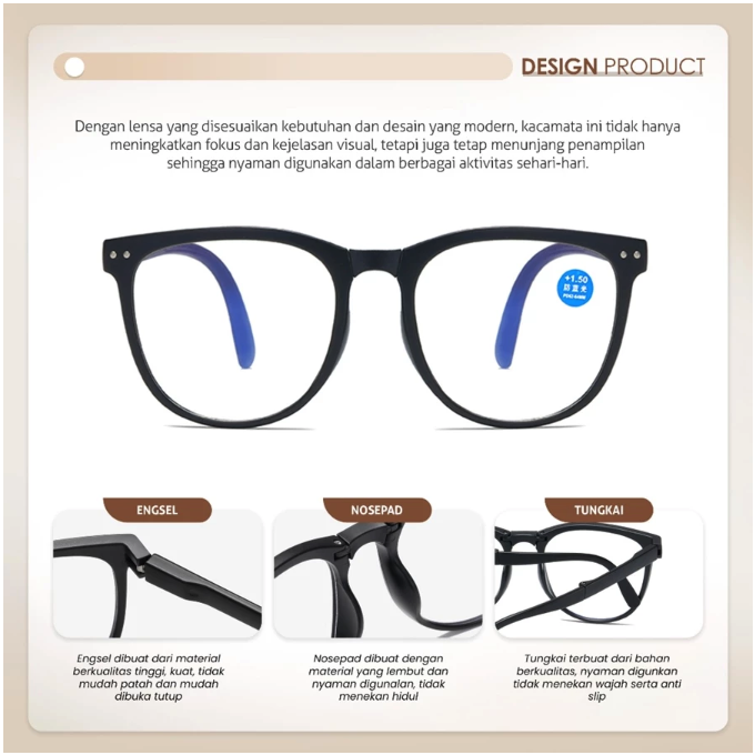  La Chapella Kacamata Baca Lensa Plus  KY1024