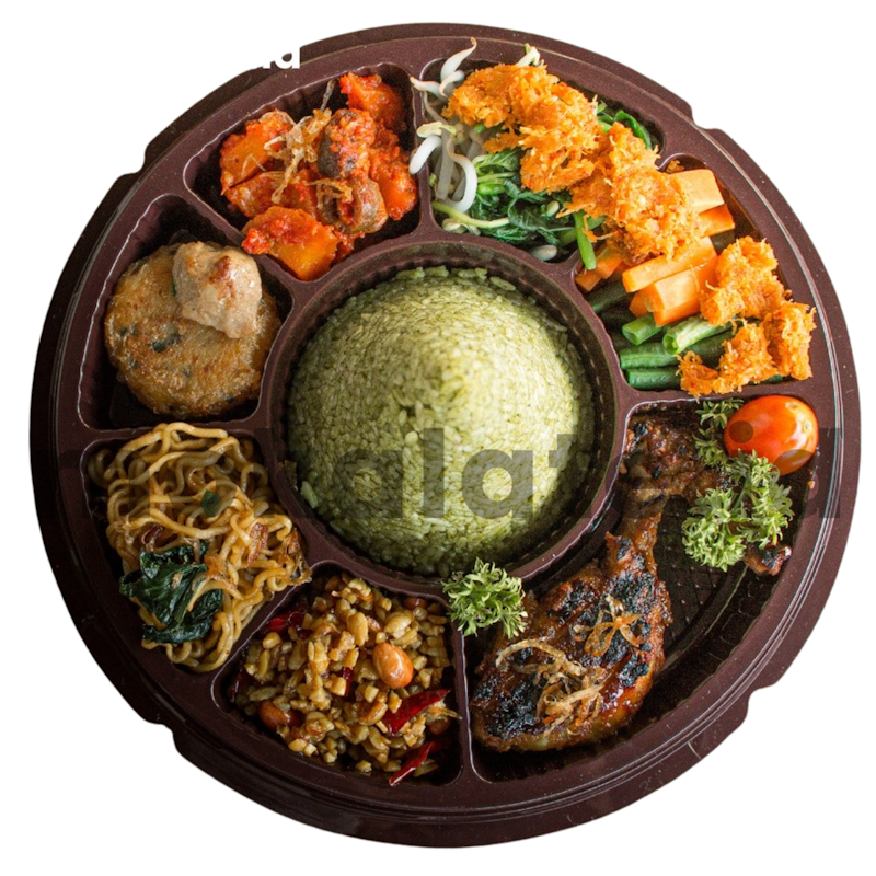 Mokalate Nasi Tumpeng Mini Halal Paket Premium 1