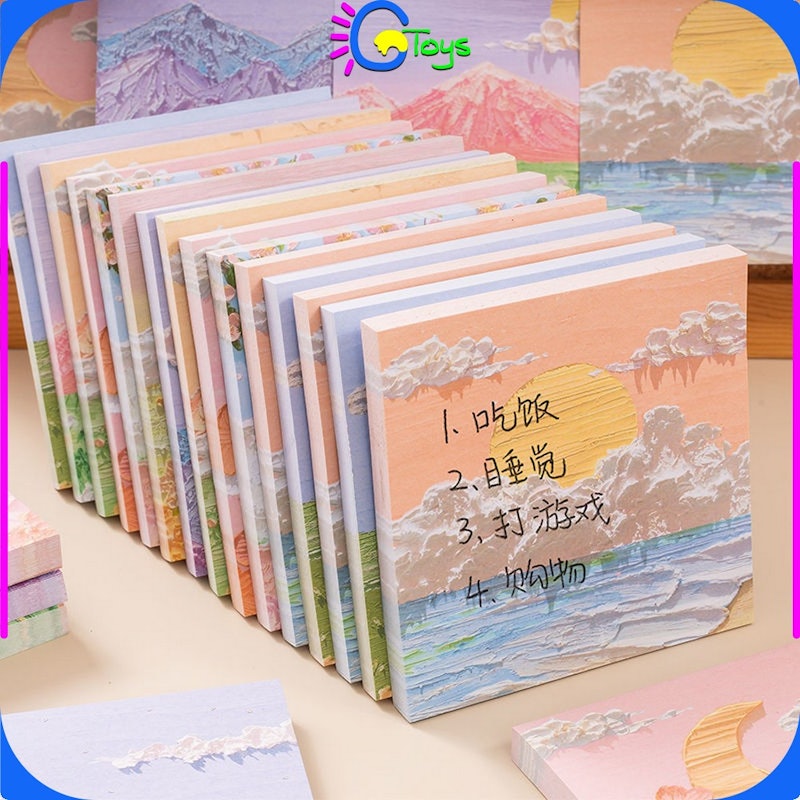 CR-A37 Memo Tempel Aesthetic Motif Alam Indah 3