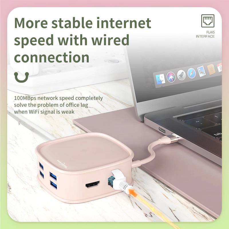 GOOJODOQ Handbag Series 10-in-1 Multifunctional USB Hub Docking Station 3