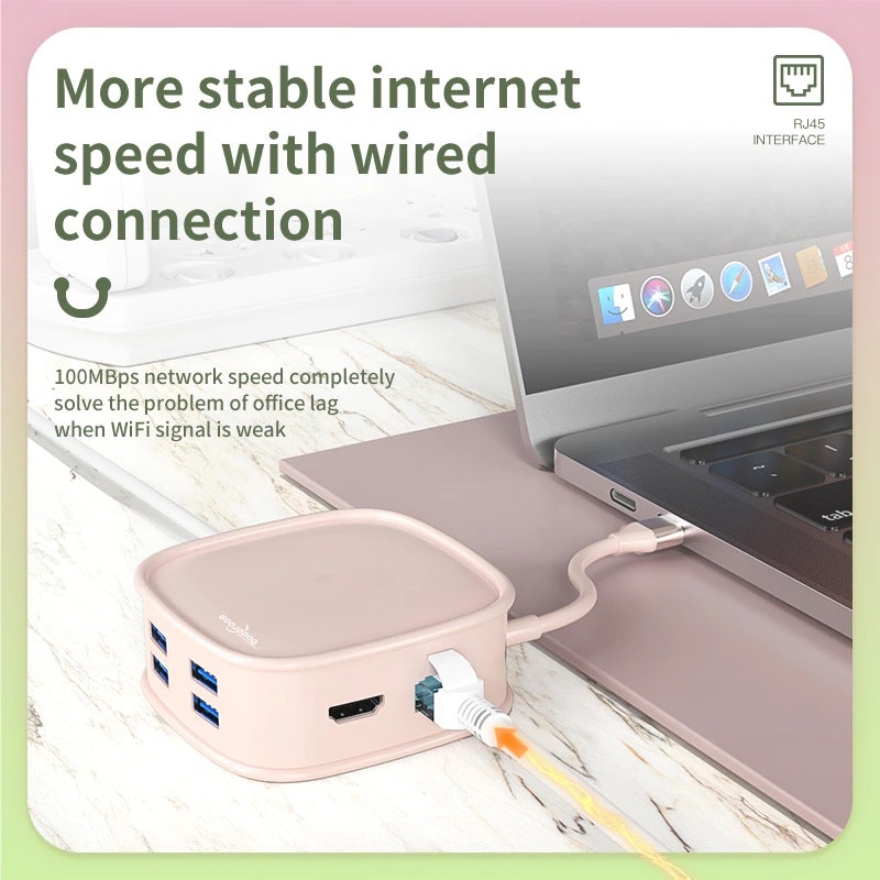 GOOJODOQ Handbag Series 10-in-1 Multifunctional USB Hub Docking Station 3