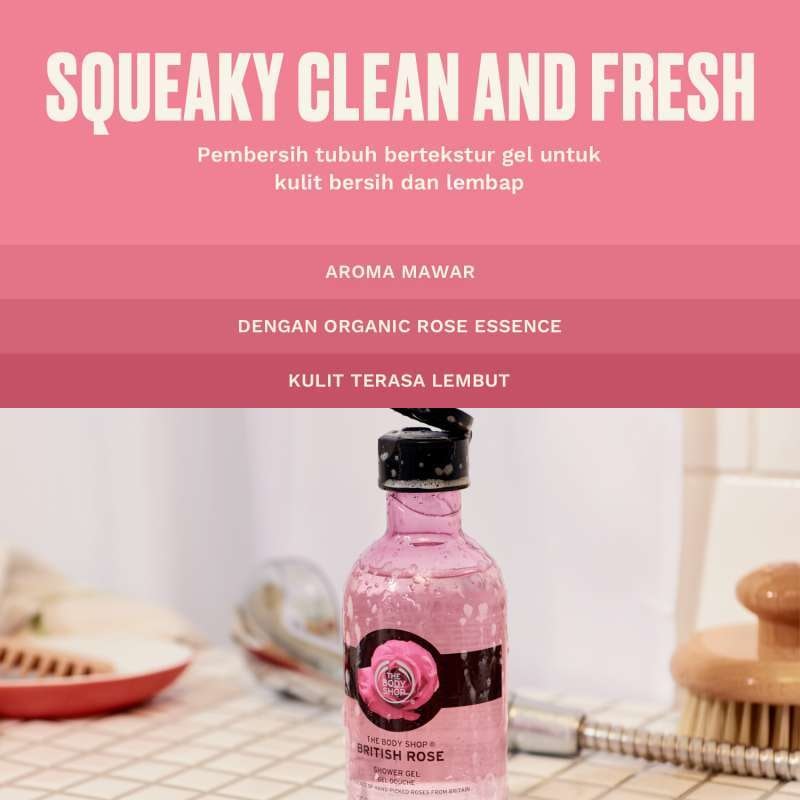 British Rose Shower Gel 4