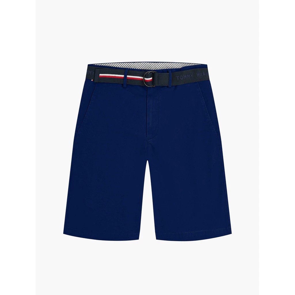 PVH Corp Tommy Hilfiger Essential Brooklyn Organic Cotton Twill Shorts With Belt