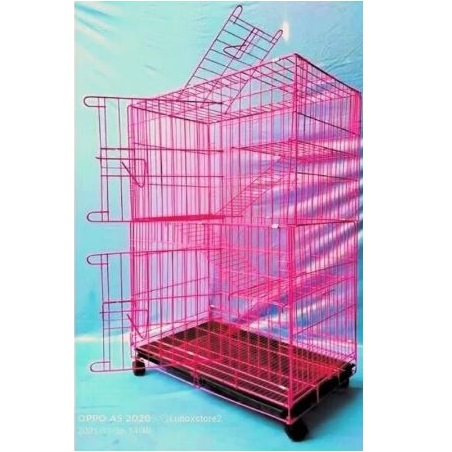  Kandang Kucing Tingkat 3 + Roda 