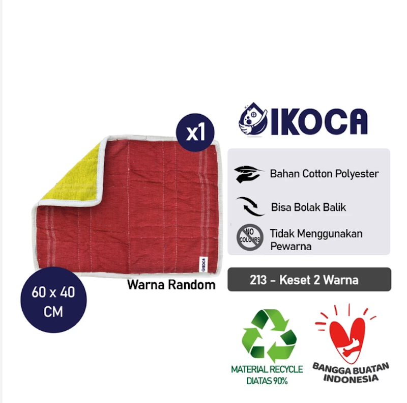 Tchome Keset Lantai Kamar Mandi 2 Warna IKOCA 2
