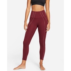 Yoga Dri-FIT Women's High-Waisted 7/8 Metallic Trim Leggings