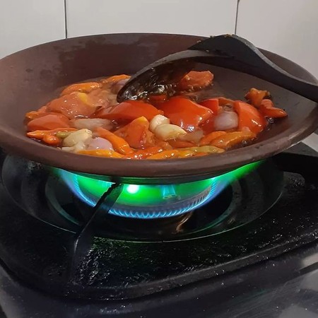  Kitchen Mart Cobek Tanah Liat Merah