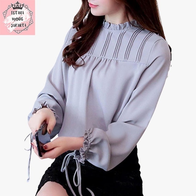  Istana Mode Jakarta Korean Style Blouse Lengan Panjang