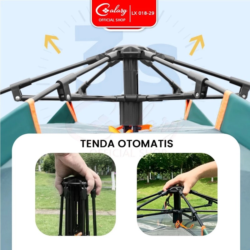 CALARY Tenda Camping 2 Pintu 2