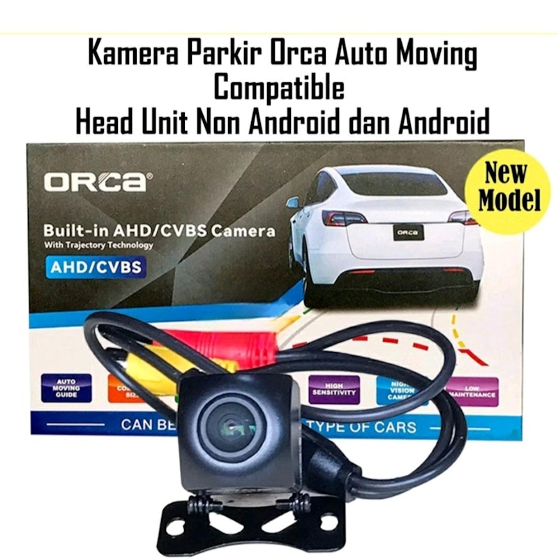 ORCA Built-in AHD/CVBS Camera with Trajectory Technology 2