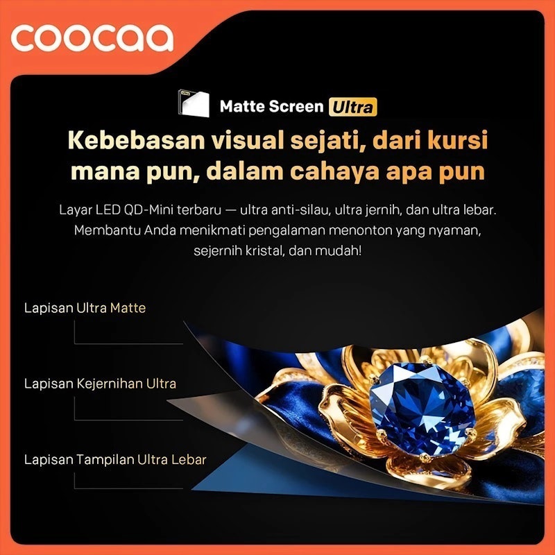 COOCAA Q-Mini LED TV 75 Inch 5