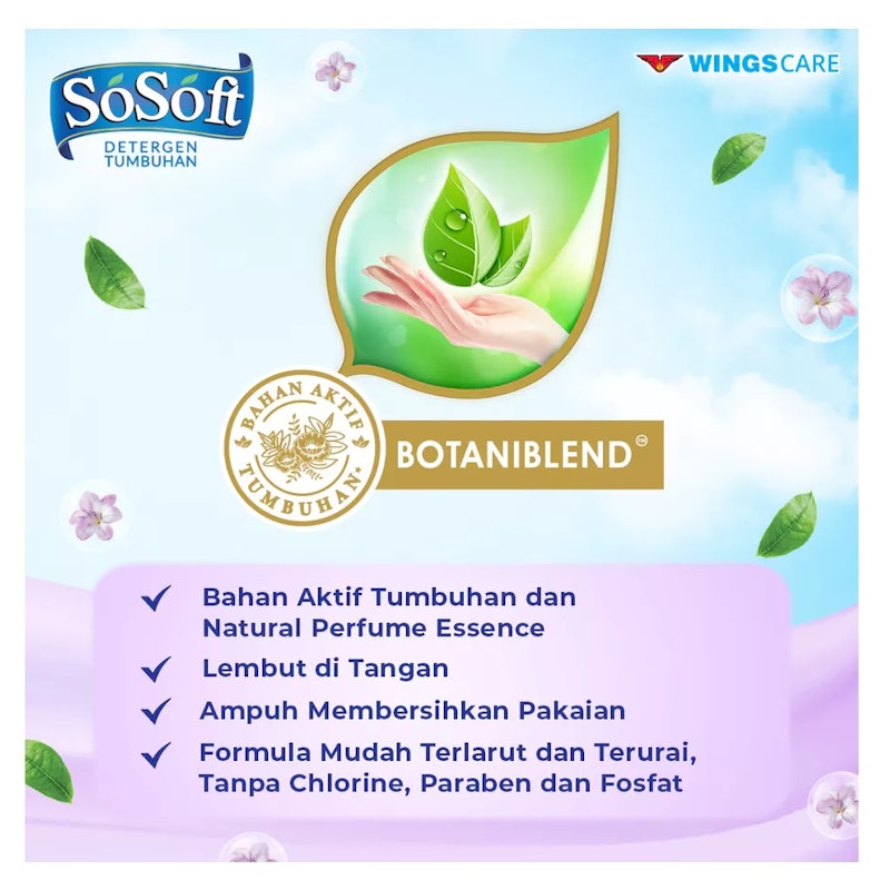 SoSoft Deterjen Cair Freesia & Pear Botol 4