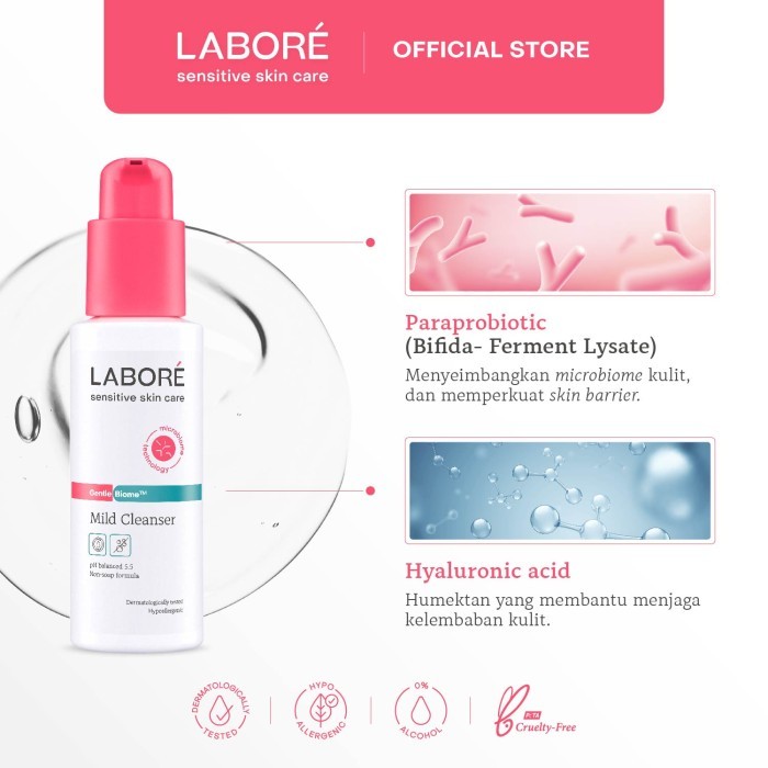 Paragon Technology and Innovation LABORÉ Sensitive Skin Care Gentle Biome Mild Cleanser