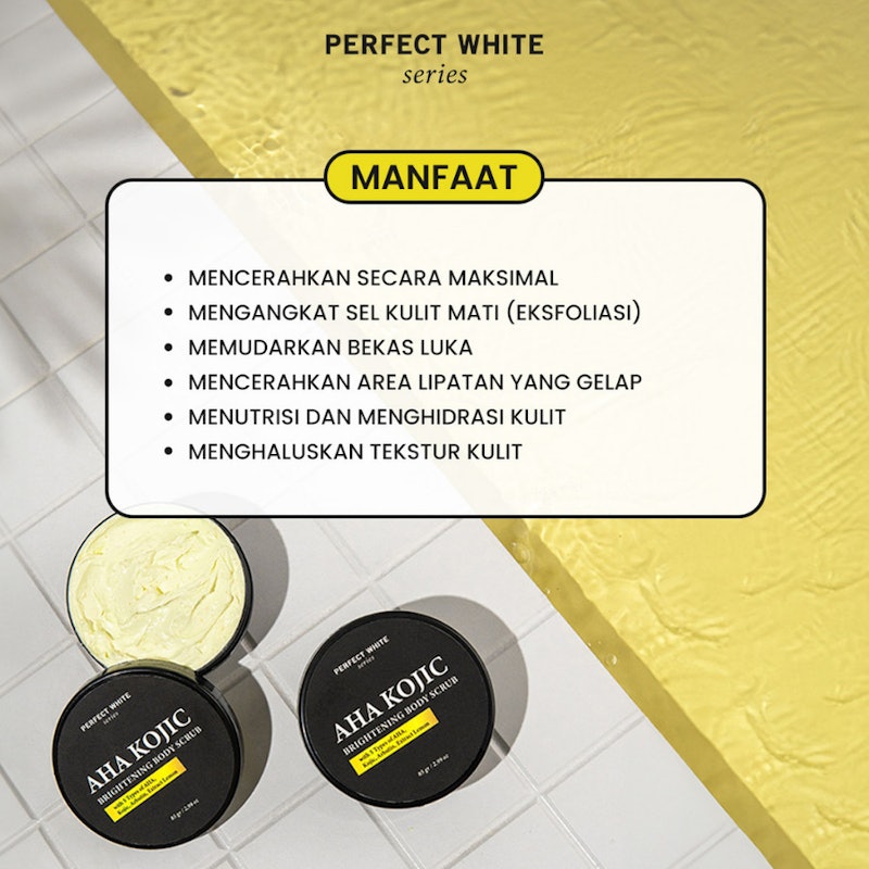 Perfect White AHA Kojic Brightening Body Scrub 3