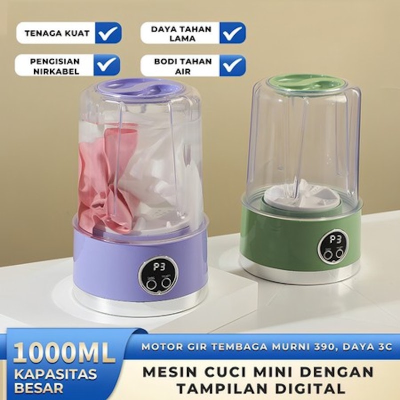 Heefn Mesin Cuci Mini Portabel Tanpa Kabel 2