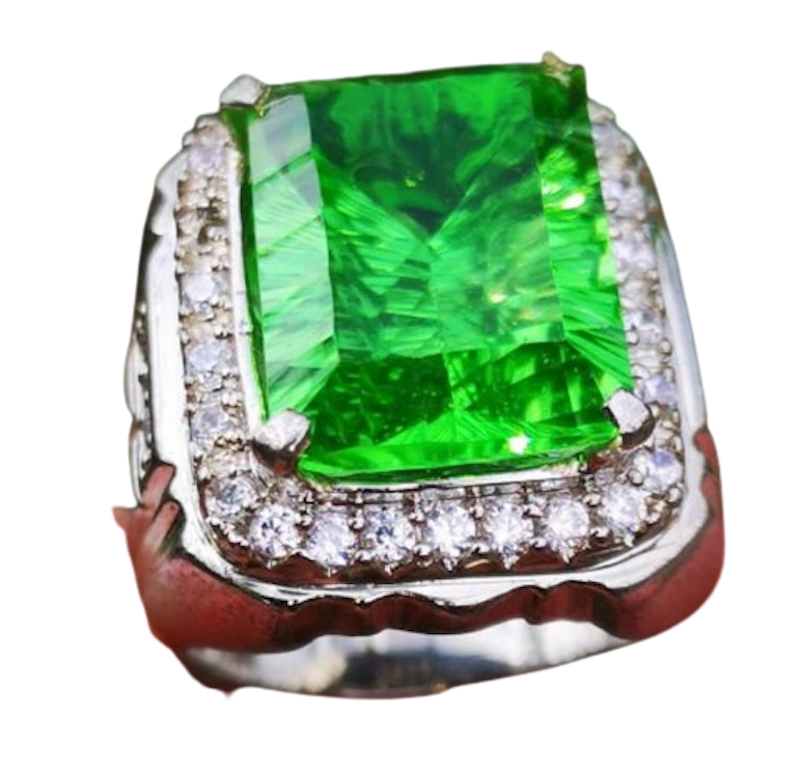 Batu Permata Natural Green Zamrud Moldavite 1