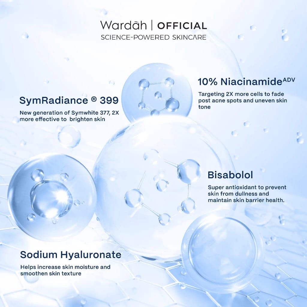Paragon Technology And Innovation Wardah SymRadiance 399+10% Niacinamide Bright & Barrier Repair Serum