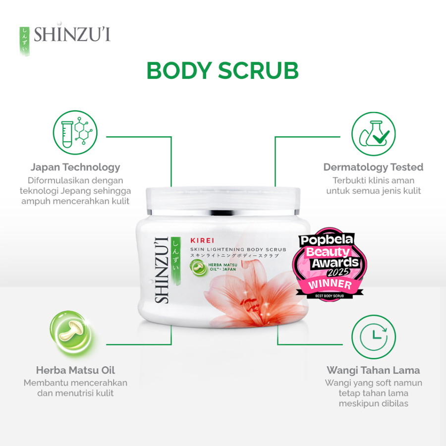 Bina Karya Prima (BKP) Shinzu'i Skin Lightening Body Scrub Kirei