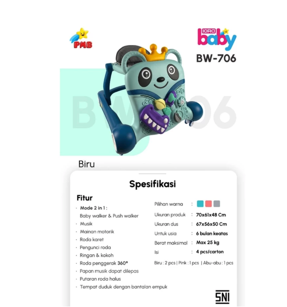  Iora Baby 2in1 Baby Walker BW-706
