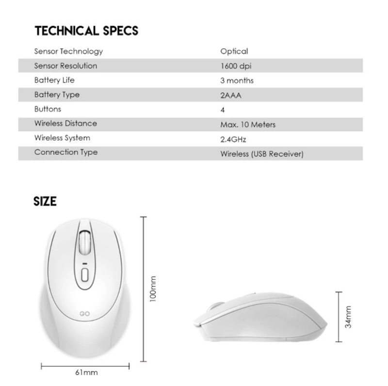 Fantech GO Mouse Silent Click 5