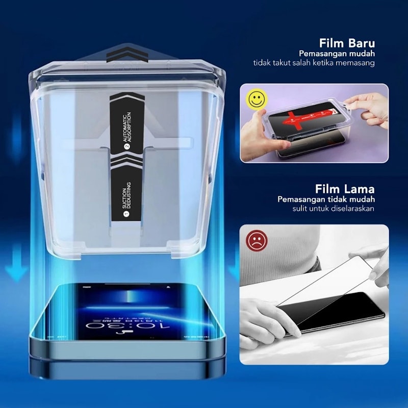 AMINO Tempered Glass 5D Easy Installation iPhone 5