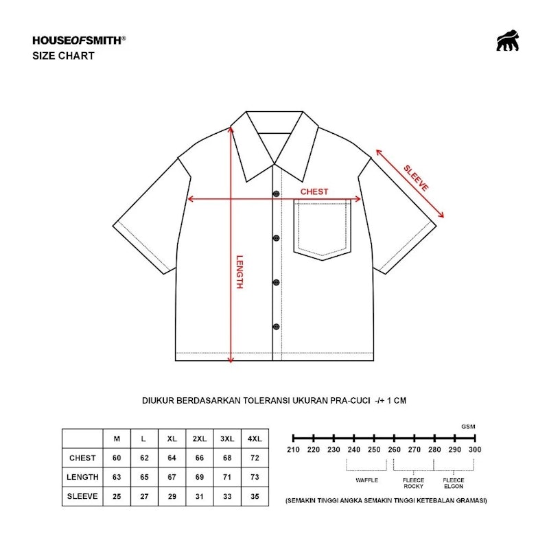 House of Smith Shroud Boxy Shirt Navy Red 4