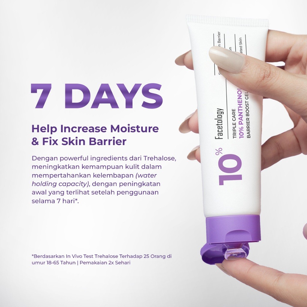 Facetology Innovation Technology Facetology Triple Care 10% Panthenol Barrier Boost Gel 