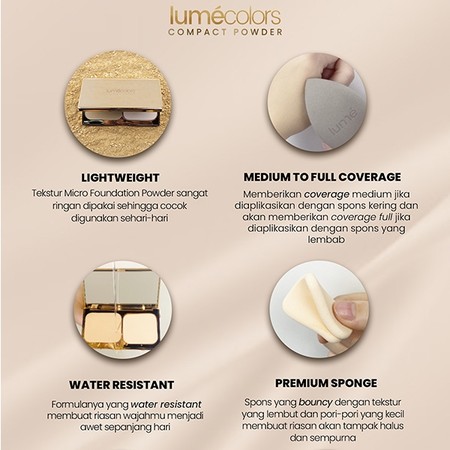 Lumé Lumecolors Compact Powder Sand