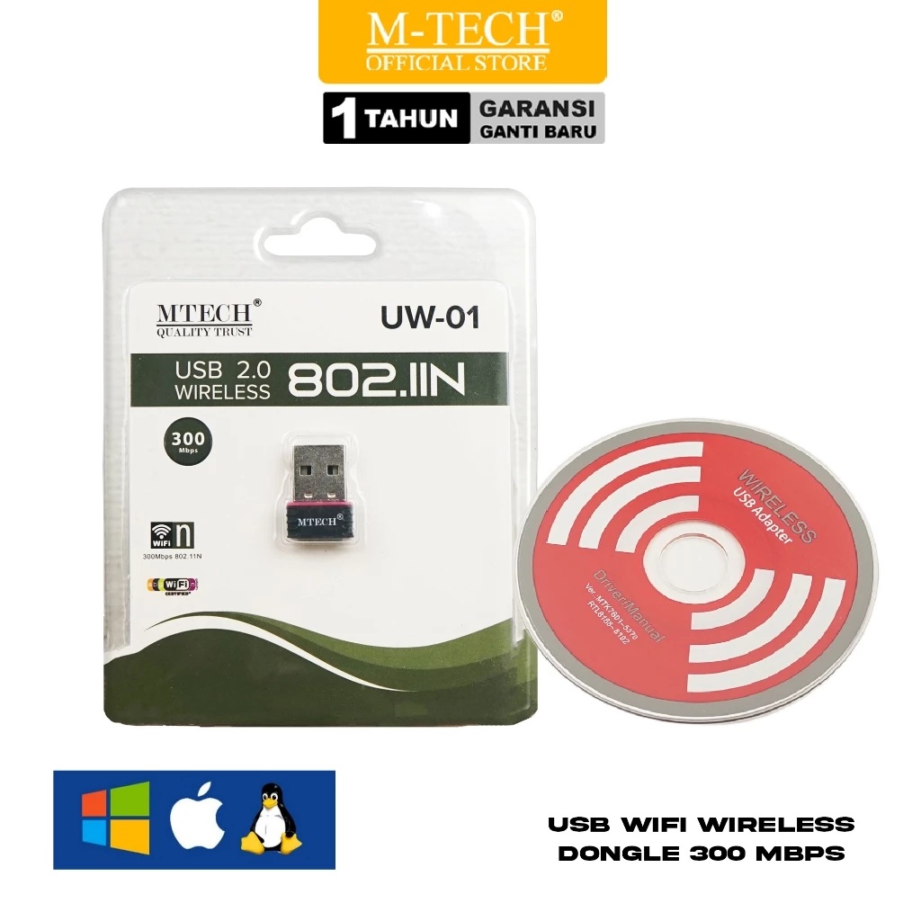  M-TECH USB Wifi Dongle Wireless UW-01
