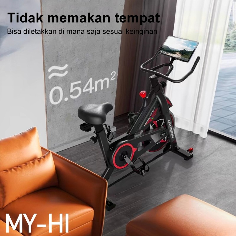  MY-HI Sepeda Statis Hitam-8