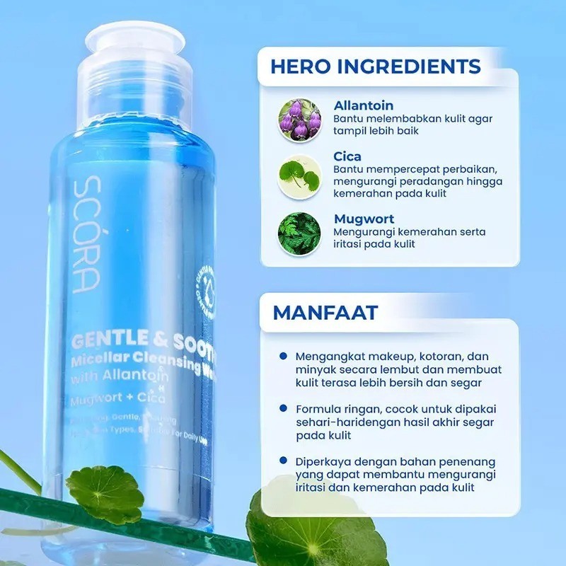 SCORA Gentle & Soothe Micellar Cleansing Water 3