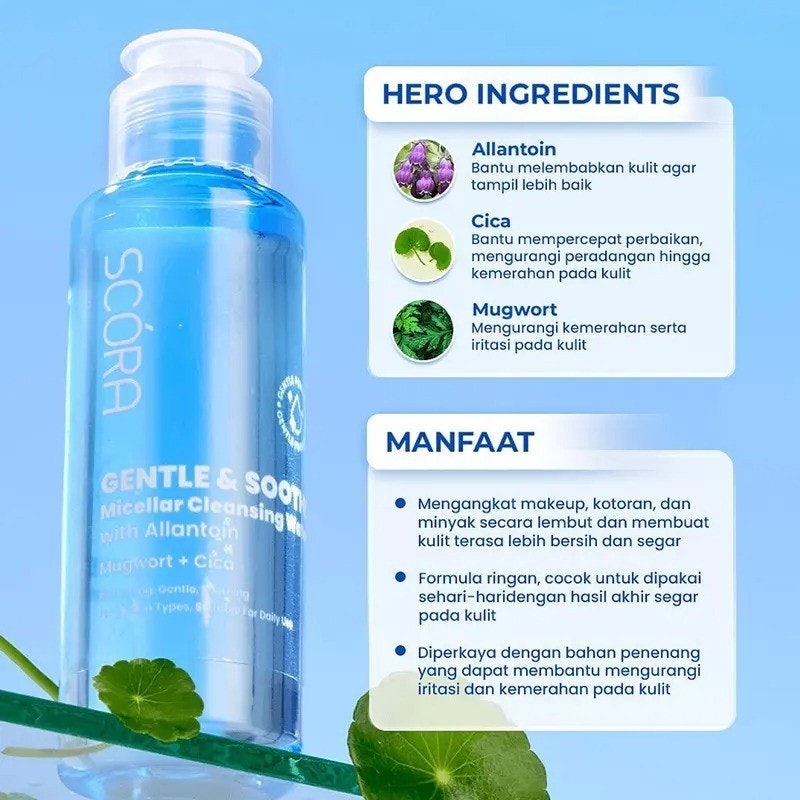 SCORA Gentle & Soothe Micellar Cleansing Water 3