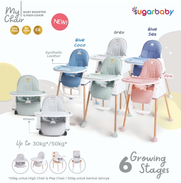 Kindalin Utama Internasional Sugarbaby My Chair (Baby Booster & High Chair)