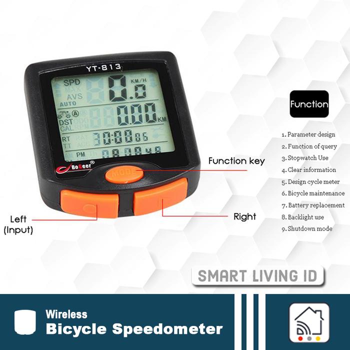  BOGEER Wireless Bicycle Speedometer YT-813