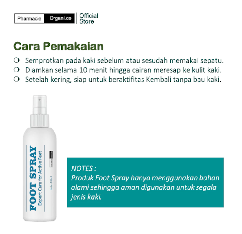 PHARMACIE ORGANI.CO FOOT SPRAY 4