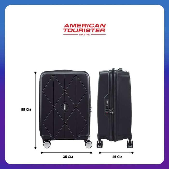 American Tourister Koper Hardcase Argyle Spinner 55/20 TSA - Black 4