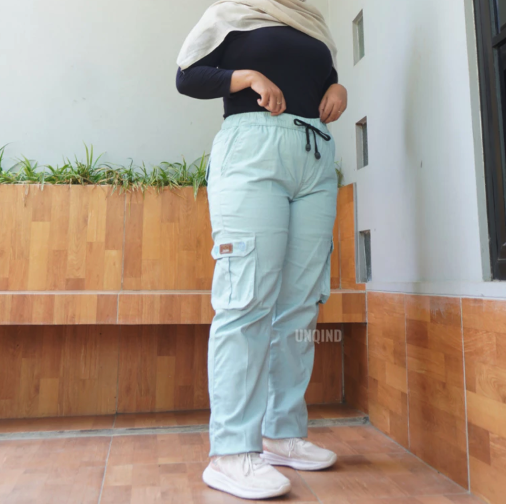 UNQIND Celana Cargo Wanita Jumbo 5
