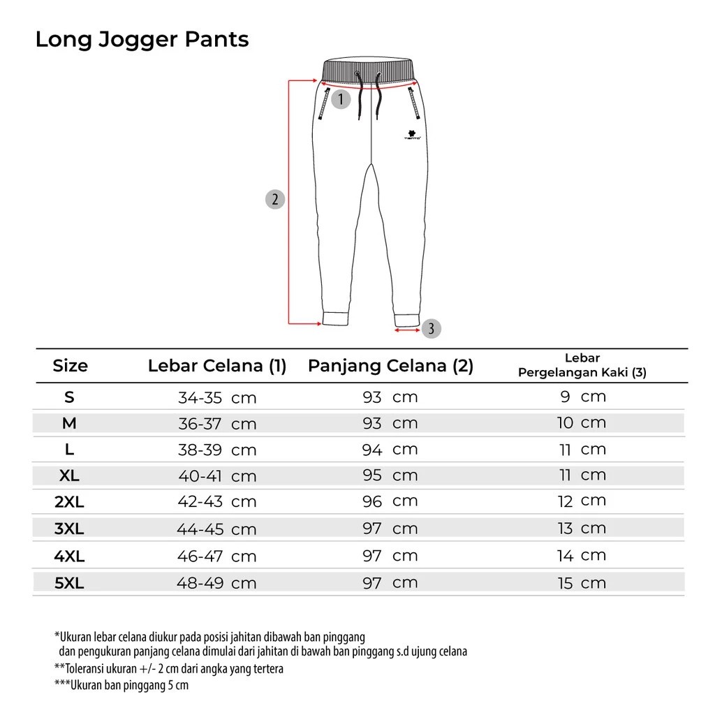 Tiento Indonesia Juara Tiento Jumbo Jogger Long Pants