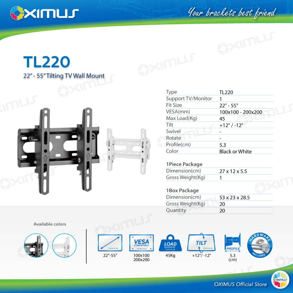  Oximus Bracket TV TL220