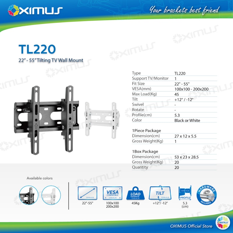 Oximus Bracket TV 3