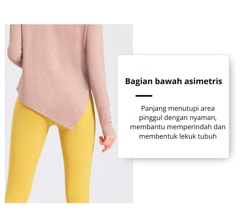 TIMETOSPORT Baju Olahraga Wanita Lengan Panjang 5