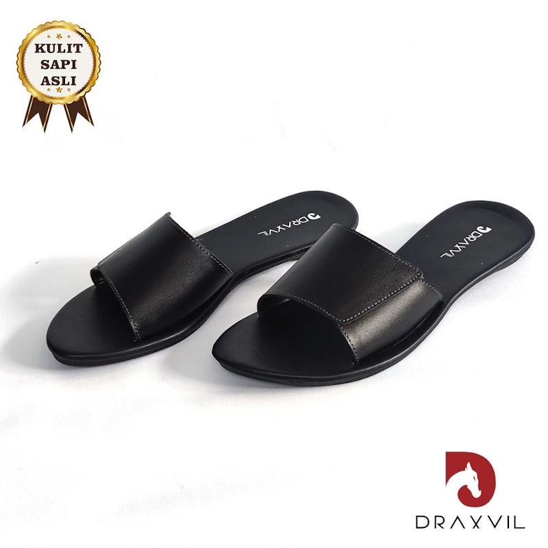 DRAXVIL Sandal Kulit Sapi Asli 3